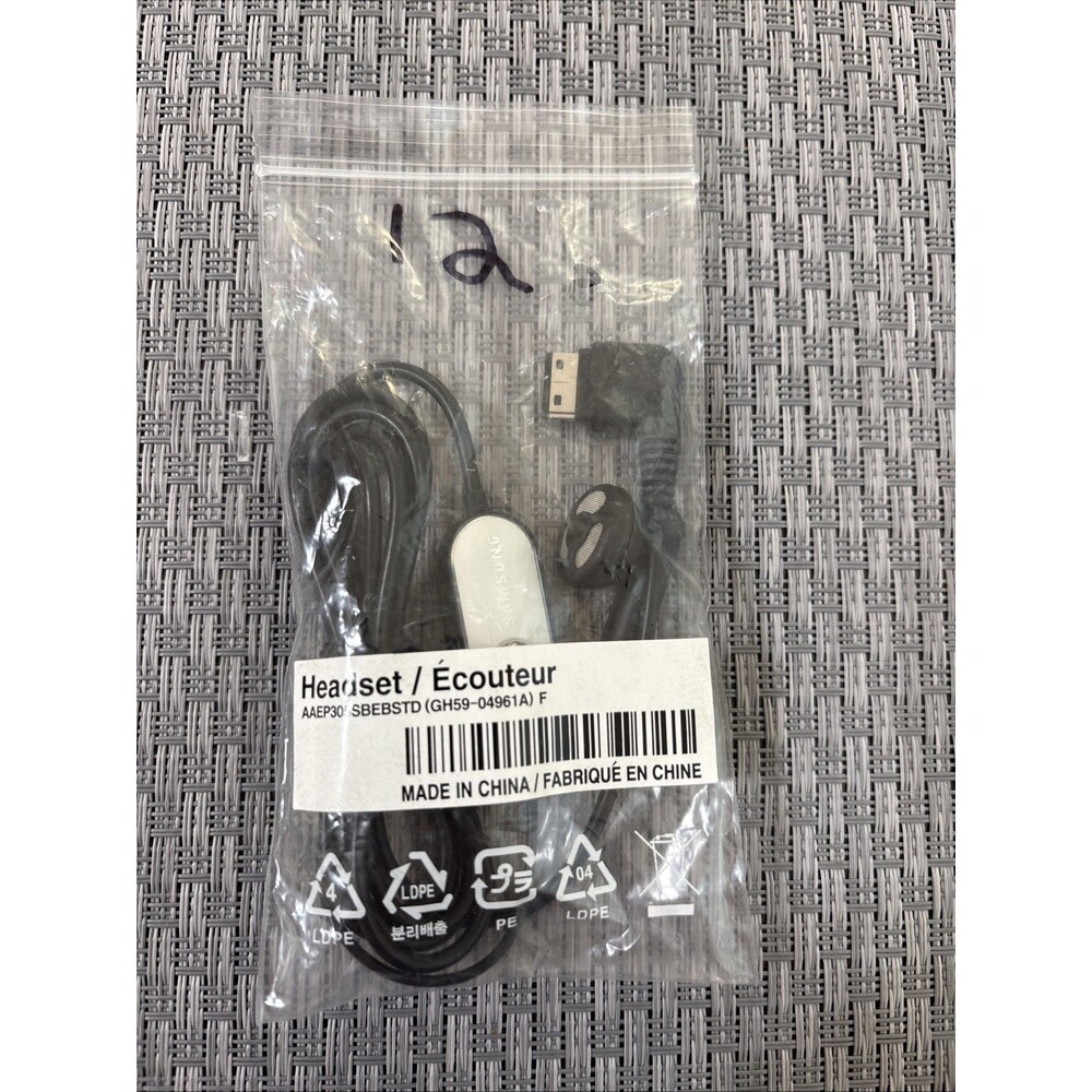 Samsung OEM Hands-Free Headset AEP302SBE Single Ear Piece Black